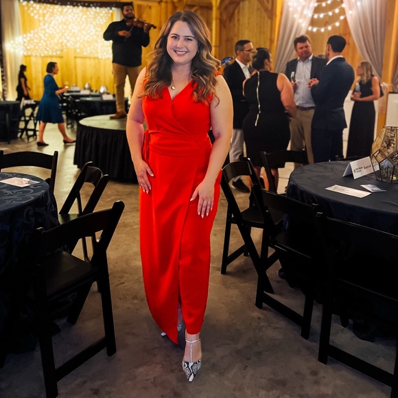 Gibson Latimer Red Jumpsuit - Picture 1 of 1